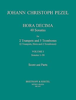 Johann Christoph Pezel Notenblätter Hora decima vol.1 (Nos. 1-20)