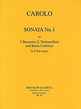 Carolo Notenblätter Sonate B-Dur Nr.1