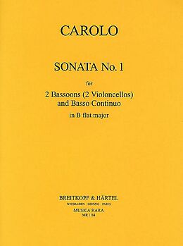 Carolo Notenblätter Sonate B-Dur Nr.1