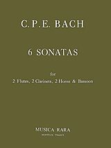 Carl Philipp Emanuel Bach Notenblätter 6 Sonaten WQ184