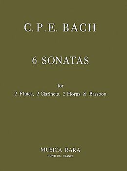 Carl Philipp Emanuel Bach Notenblätter 6 Sonaten WQ184