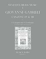 Giovanni Gabrieli Notenblätter Canzonas no.27-28