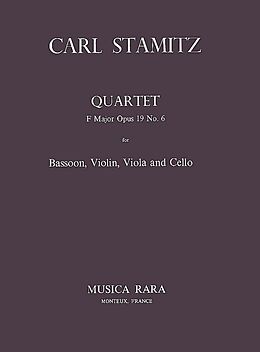 Karl Stamitz Notenblätter Quartett F-Dur op.19,6