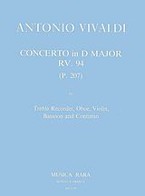 Antonio Vivaldi Notenblätter Concerto D major RV94