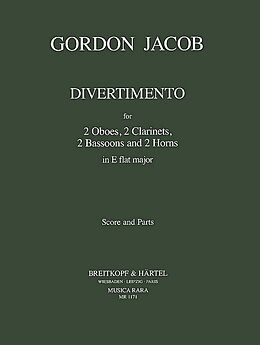 Gordon Percival Septimus Jacob Notenblätter Divertimento E flat