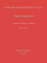 Giovanni Bonaventura Viviani Notenblätter 2 Sonaten aus op.4