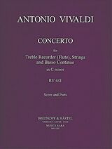 Antonio Vivaldi Notenblätter Flötenkonzert in c RV441
