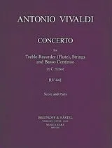 Antonio Vivaldi Notenblätter Flötenkonzert in c RV441
