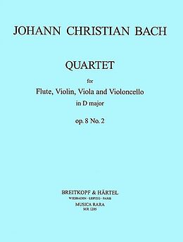 Johann Christian Bach Notenblätter Quartett op.8,2