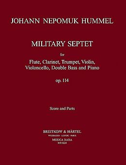 Johann Nepomuk Hummel Notenblätter Septett C-Dur op.114
