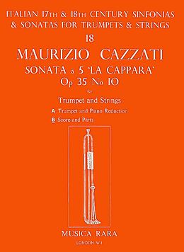 Maurizio Cazzatti Notenblätter Sonata a 5 op.35,10