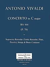 Antonio Vivaldi Notenblätter Konzert C-Dur RV444