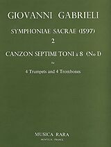 Giovanni Gabrieli Notenblätter Sacrae Symphoniae (1597) Nr.2