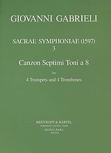 Giovanni Gabrieli Notenblätter Canzon septimi toni no. 2 a 8