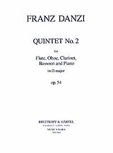 Franz Danzi Notenblätter Quintett D-Dur op.54,2