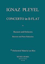Ignaz Joseph Pleyel Notenblätter Concerto in B Flat