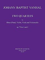 Johann Baptist (Krtitel) Vanhal Notenblätter Quartette op.7,1-2