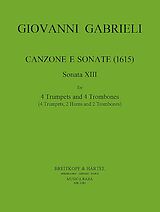 Giovanni Gabrieli Notenblätter Canzone e Sonate (1615) Nr.13