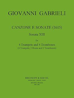 Giovanni Gabrieli Notenblätter Canzone e Sonate (1615) Nr.13
