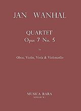 Johann Baptist (Krtitel) Vanhal Notenblätter Quartett op. 7 Nr.5