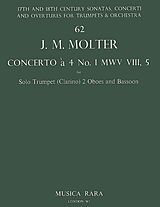 Johann Melchior Molter Notenblätter Konzert à 4 D-Dur Nr.1 MWV8,5