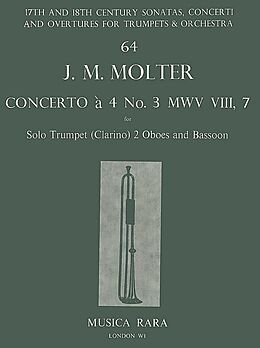 Johann Melchior Molter Notenblätter Concerto à 4 Nr.3 MWVVIII,7