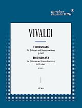 Antonio Vivaldi Notenblätter Triosonate g minor RV81