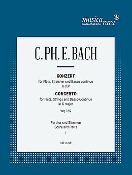 Carl Philipp Emanuel Bach Notenblätter Concerto G major WQ169