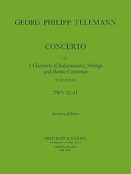 Georg Philipp Telemann Notenblätter Concerto d minor