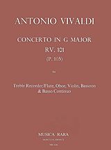 Antonio Vivaldi Notenblätter Concerto G-major RV101 (P105)
