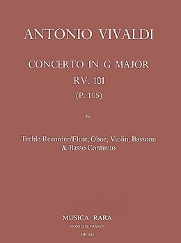 Antonio Vivaldi Notenblätter Concerto G-major RV101 (P105)