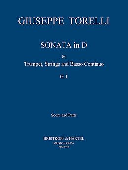Giuseppe Torelli Notenblätter Sonate D-Dur G1