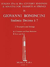 Giovanni Battista Bononcini Notenblätter Sinfonia decima a 7