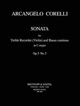 Arcangelo Corelli Notenblätter Sonate C-Dur op.5,3