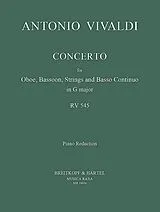 Antonio Vivaldi Notenblätter Concerto G major RV545 P129