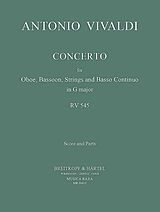 Antonio Vivaldi Notenblätter Concerto G major RV545 P129