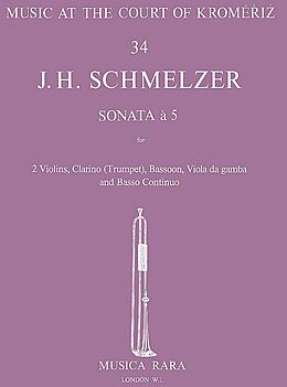 Johann Heinrich Schmelzer Notenblätter Sonata à 5