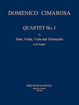 Domenico Cimarosa Notenblätter Quartett D-Dur Nr.1