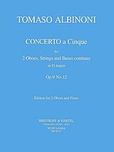 Tomaso Albinoni Notenblätter Concerto a 5 D-Dur op.9,12