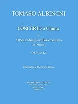 Tomaso Albinoni Notenblätter Concerto a 5 D-Dur op.9,12