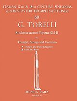 Giuseppe Torelli Notenblätter Sinfonia avanti lopera G14