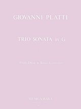 Giovanni Benedetto Platti Notenblätter Triosonate G-Dur