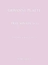 Giovanni Benedetto Platti Notenblätter Triosonate G-Dur