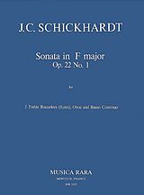 Johann Christian Schickhardt Notenblätter Sonata F major op.22,1