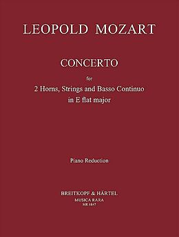 Leopold Mozart Notenblätter Konzert Es-Dur