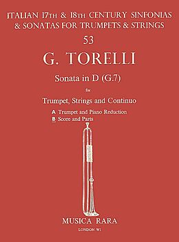 Giuseppe Torelli Notenblätter Sonata D major