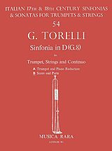 Giuseppe Torelli Notenblätter Sinfonia in D G8