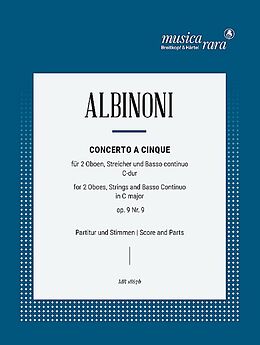 Tomaso Albinoni Notenblätter Concerto à 5 op.9,9