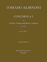 Tomaso Albinoni Notenblätter Concerto à 5 op.9,3
