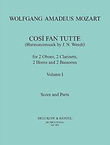 Wolfgang Amadeus Mozart Notenblätter Cosi fan tutte Band 1